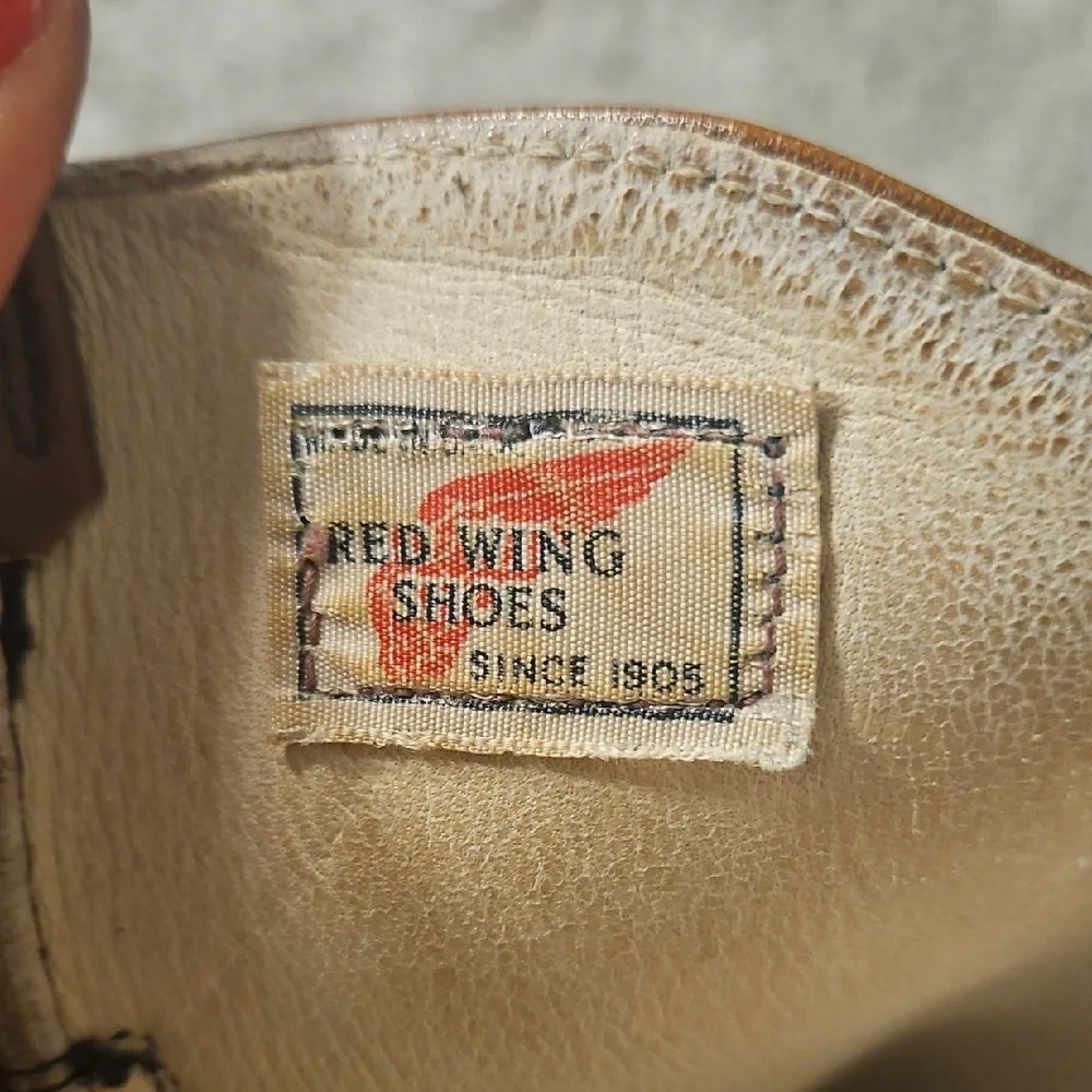 Red Wing Shoes Brown Leather Boots Western Cowboy 10